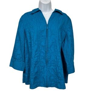 CJ Banks zip-front top 22” p2p